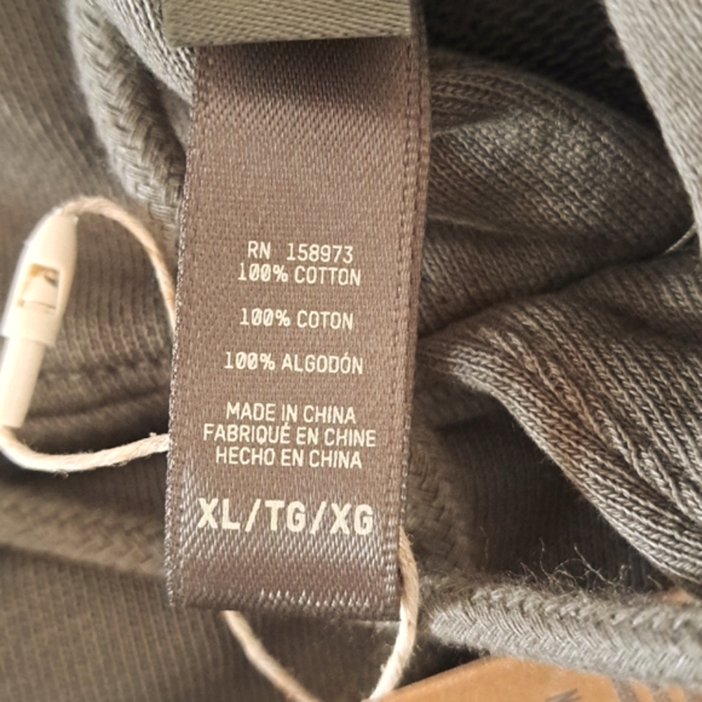 XLARGE SKIMS MENS MILITARY GREEN RELAXED HOODIE - Picture 10 of 10